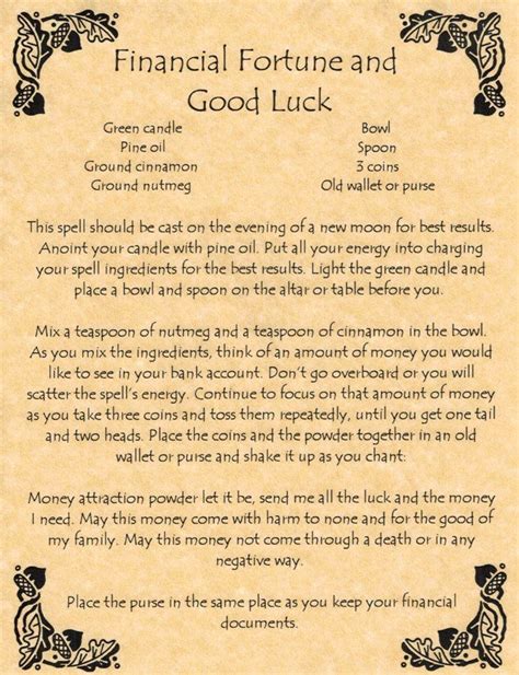 Fortune Spells .